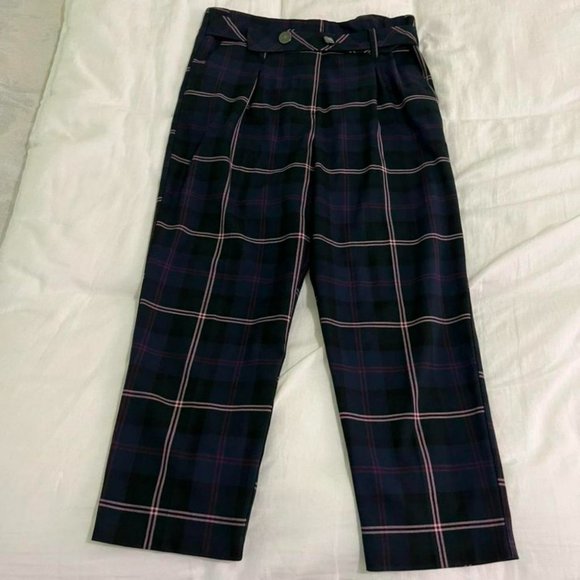 Plaid straight leg pants - Picture 2 of 4